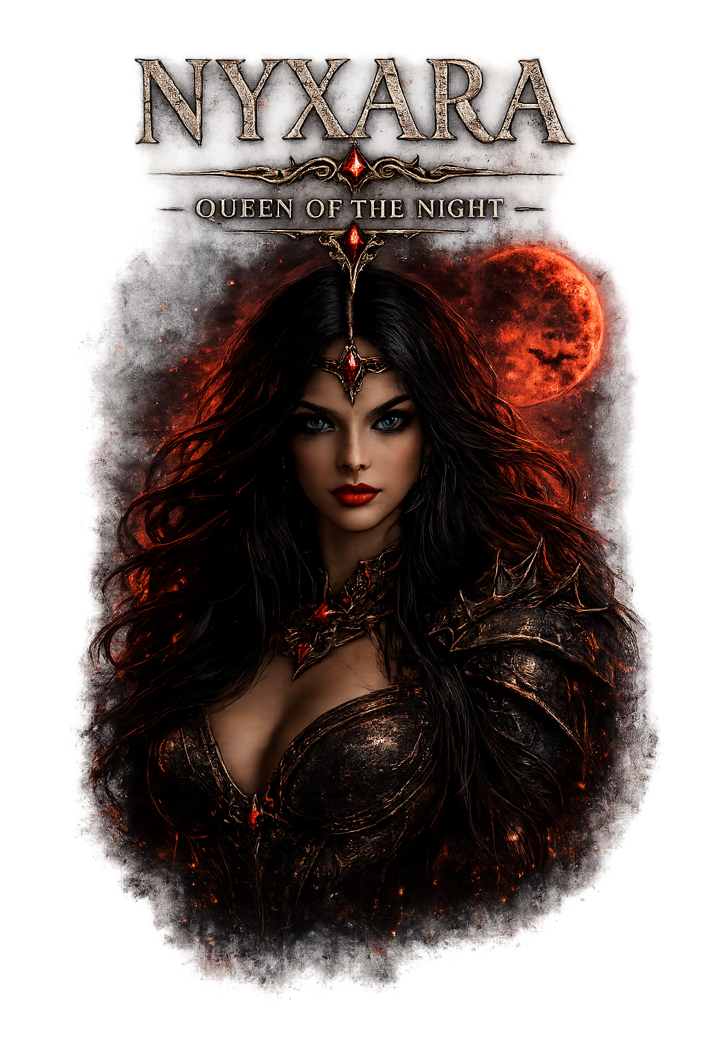 Nyxara Queen of the Night shirt artwork